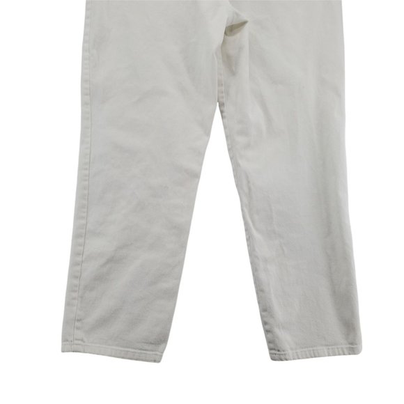 FADED GLORY Jeans Women's 5-Pocket Straight Leg Relaxed Fit White Size 10 Petite - Picture 8 of 11